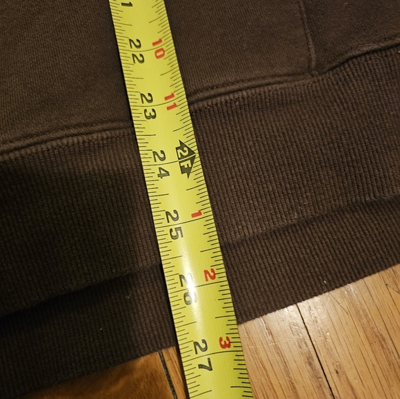 YOUNGLA Brown Embroidered Logo Bling Hoodie Pullover Men's Size M - Picture 9 of 9